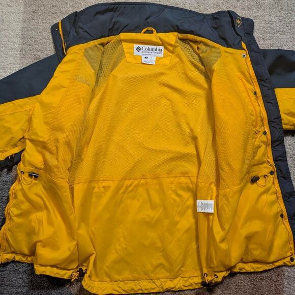 Columbia Double Whammy Hooded Ski Jacket‎ Women's Size Small Yellow Gorpcore - Picture 2 of 8